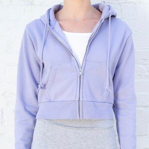 Brandy Melville light purpley/blue Crystal Hoodie